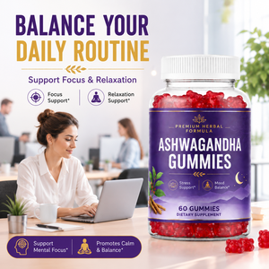 Gummies d'Ashwagandha 100% Naturelles, Qualité Alimentaire, Extrait d'Ashwagandha, Formule Personnalisée, Vente en Gros, Qualité Export - Product Image 5