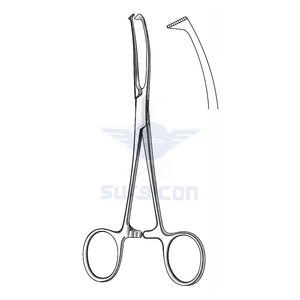 Pinzas Fox de 15.5 cm / 6 Pulgadas para Agarrar Tejidos, Instrumento Quirúrgico de Acero Inoxidable para Manipulación de Tejidos en Cirugía General - Product Image 1