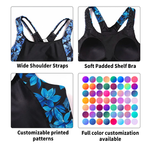 Traje de Baño Personalizado de Una Pieza para Mujer, Estilo Boyleg, con Protección Solar UPF50 y Sujetador Incorporado, para Surf y Baño - Product Image 3