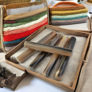 Rollos de Cuerno de Búfalo Natural 100% Crudo de Calidad Premium, Hechos a Mano, Modernos, Elegantes, Rústicos, Religiosos, Ecológicos, Tamaño Personalizado, Arte - Product Image 1