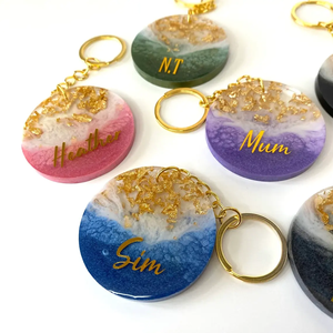 Personalised Resin Keychain Custom <b>Name</b> Keychain Cute Birthday Luggage Tag Idea Gift Women - Product Image 4
