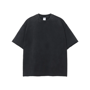 เสื้อยืดโอเวอร์ไซส์วินเทจแบบยูนิเซ็กซ์ 220 กรัม คอกลม ทรงหลวม สตรีทแวร์ พิมพ์ลายกราฟิก ความยาวครอป ผ้าฝ้ายออร์แกนิค 100% - Product Image 1