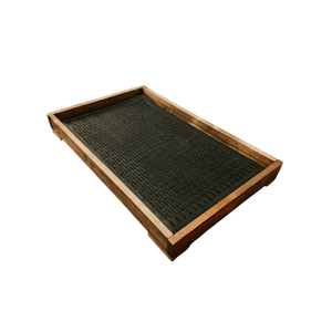 Tapis de Rangement pour Chaussures et Bottes, Intérieur/Extérieur, Étanche, avec Cadre en Bois et Insert en Caoutchouc, pour Entrée, Jardin et Maison - Vente en Gros - Product Image 1