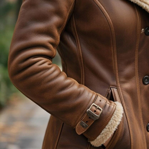 Chaqueta larga de cuero premium para mujer, forro suave, silueta elegante, adecuada para la moda de otoño e invierno, estilo casual. - Product Image 3