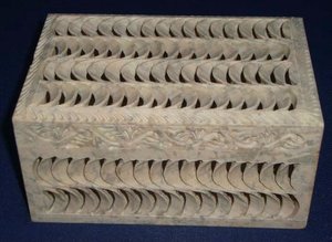 Cajas de Joyería Rectangulares de Piedra Jabonosa Natural con Diseño de Tallado Único y Hecho a Mano, de Gran Tamaño, para Festivales y Reventa - Product Image 4