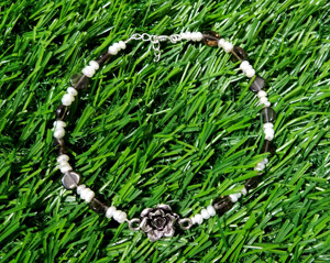 Natural Freshwater Pearl & Smoky <b>Quartz</b> <b>Bracelet</b> 925 Sterling Silver <b>Rose</b> Charm <b>Bracelet</b> Handmade Gemstone Jewelry for Women - Product Image 4