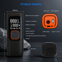 2025 DC 12V High Power 150PSI Portable ABS Digital Tire Inflator Air Compressor With Pressure Gauge