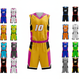 Maillot de basket-ball pour adultes et jeunes, dernier design, OEM ODM, respirant, en mesh, tenue d'équipe, design avec nom et logo du joueur, uniforme de basket-ball - Product Image 1