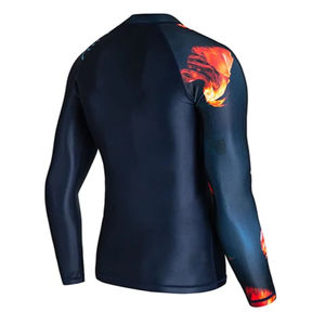 Maillot de compression pour homme, durable, à séchage rapide, tissu extensible, pour sports de combat (MMA, BJJ), surf, entraînement, logo personnalisé, vente en gros - Product Image 3