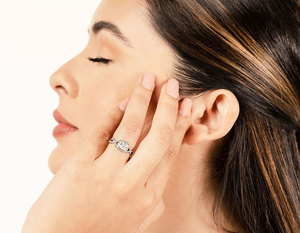 Anillo de compromiso de oro de 14 quilates con banda tejida y diamantes de laboratorio Princess de 0.8 quilates, elegante anillo de joyería fina con diseño retorcido CVD para boda. - Product Image 4