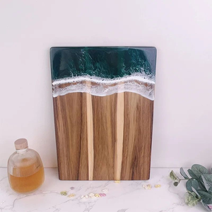 Handmade Wood <b>Cheese</b> Board with Epoxy Resin Cutting Board Charcuterie Boards and Serving Tray Gift for Kitchen - Product Image 2