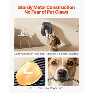 Riscaldatore Elettrico Portatile per Cuccia di Cani 800W con Protezione da Surriscaldamento, Temperatura Regolabile e Timer 24H per Animali Domestici - Product Image 3