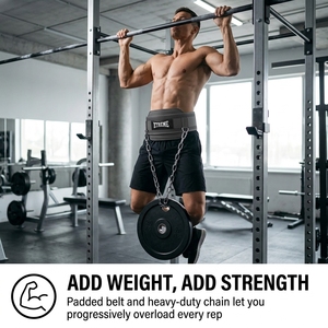 Ceinture de musculation avec chaîne pour dips, accessoires de musculation pour athlètes, ceinture de dips pour entraînement CrossFit - Product Image 6