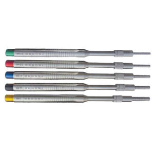 Juego de Osteótomos Dentales de 5 Piezas, Acero Inoxidable, Cóncavos, Instrumentos Quirúrgicos Manuales, Empuñadura Moleteada, Múltiples Colores, Clase I - Product Image 4