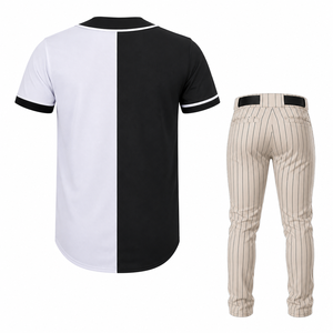 Ensembles d'uniformes de baseball légers, respirants et anti-humidité à col ras du cou, 100 % polyester, haute qualité, logo personnalisé - Product Image 3