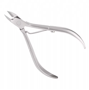 Kit de manucure professionnel en acier inoxydable à lames courbées, avec pince à cuticules à large ouverture pour ongles et repousse-cuticules, et coupe-ongles pour ongles incarnés - Product Image 5