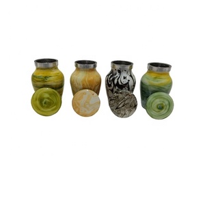 Premium American Style Durable Rainbow Finish Mini <b>Keepsake</b> Urns for Human Ashes-Set of 4 Small Cremation <b>Memorial</b> Containers - Product Image 3