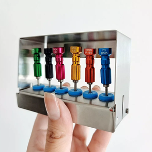 Dental Laboratory Steel Implant <b>Screw</b> <b>Driver</b> Kit 6 Piece Kit Customizable with Holder for Restoration Surgery By Grip Surgical - Product Image 4