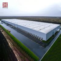 Bâtiment de bureau moderne en acier, ignifuge et isolé thermiquement, structure en acier préfabriquée commerciale sur mesure