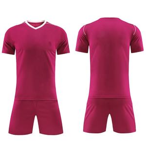 Ensembles d'uniformes de football personnalisés pour hommes adultes, t-shirt à manches courtes, survêtement d'entraînement de haute qualité - Product Image 3