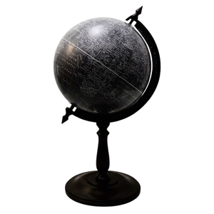 Globe terrestre décoratif avec base en bois, globe terrestre politique de bureau, modèle géographique éducatif pour enfants, adultes et étudiants - Product Image 1