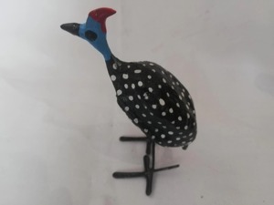 Figurine de poule de Guinée en plastique, 11-30 cm, oiseau coloré à pois, jouet pour enfants de 8 à 13 ans - Product Image 2