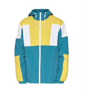 2026 Men Color Block Windbreaker <b>Jacket</b> <b>Lightweight</b> Hooded ZipUp Breathable Outdoor <b>Running</b> <b>Jacket</b> Casual Streetwear Custom Logo - Product Image 6