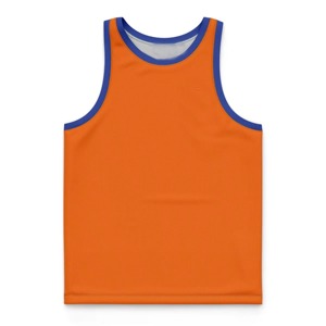 Custom <b>Orange</b> Basketball Jersey Sleeveless Crew Neck Moisture Wicking Mesh <b>Tank</b> <b>Top</b> for Men Adults All Seasons Sports Jersey - Product Image 4