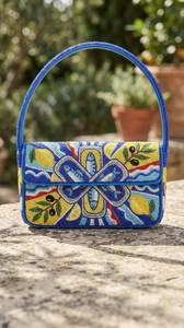 Handmade Coral Starfish Beaded Shoulder Bag Coastal Summer <b>Handbag</b> - Product Image 3