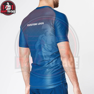 Rashguard de Compresión para Hombre, MMA, BJJ, Protección UV UPF50, Poliéster/Nailon Lavado, Secado Rápido, Transpirable, Logotipo Personalizado, Venta al Por Mayor - Product Image 4