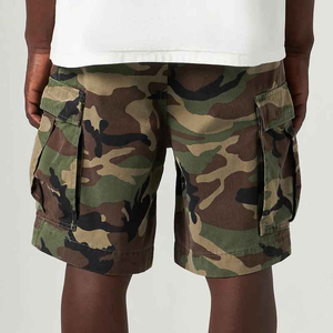 Vintage Washed Cotton Cargo <b>Shorts</b> <b>Mens</b> Distressed Multi Pockets Outdoor Casual Loose Fit Retro <b>Bermuda</b> Pants - Product Image 3