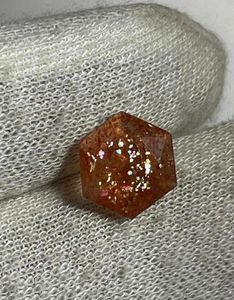 Pierre précieuse naturelle de pierre de soleil en vrac, multi-couches, orange, taille fantaisie, pour la fabrication de bijoux - Product Image 2