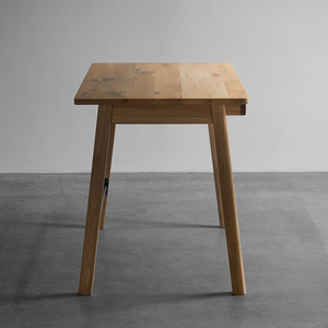 Escritorio de Madera Sólida con Cajón, Escritorio de Computadora de Madera Moderno de Mediados de Siglo para Oficina en Casa, Estación de Trabajo, Madera Natural - Product Image 3