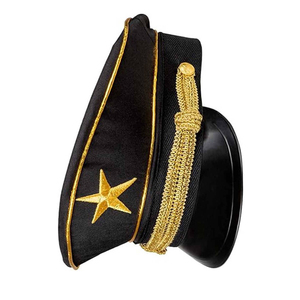 หมวกแก๊ปทรงสูงแบบขายส่ง OEM ผลิตด้วยมือจากขนสัตว์ 100% สำหรับงานพิธี นักเรียนนายร้อย งานรับปริญญา งานคาร์นิวัล และขบวนพาเหรด - Product Image 3