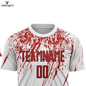 Ventes en gros d'usine, maillots de football en sublimation, coton, manches courtes, design personnalisé, antibactérien, séchage rapide, uniformes de football pour adultes - Product Image 4