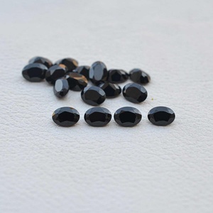 Piedras Preciosas Sueltas Certificadas de Espinela Negra Natural de 5x7 mm, Corte Oval Facetado, Buen Brillo, Piedra de Ónix, Joyería de Moda, Nueva Colección 2026 - Product Image 4