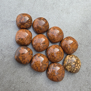 AAA+ Spider Jasper Cabochon Square <b>Cushion</b> Shape Calibrated Flat Back Gemstone Jewelry Supply, Custom Sizes Available - Product Image 6