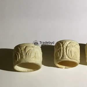 Anneau de serviette en os fait main, écologique, décoratif de luxe pour table à manger, idéal pour les cadeaux Tradebyd - Product Image 1