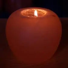 Bougeoirs à trois trous en sel de l'Himalaya pour bougies chauffe-plat - Product Image 6