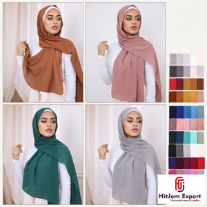 Airy Soft-Drape <b>Scarf</b> Woven Material Factory Cotton Viscose Polyester Blend for Bulk Fashion Textile Orders - Product Image 4
