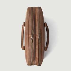 Elegante Bolso Mensajero de Cuero Vintage para Hombre, Maletín Unisex de Cuero Genuino, Bolso Rígido para Uso Diario, Logotipo Personalizado, 1 Pieza, Poliéster - Product Image 5