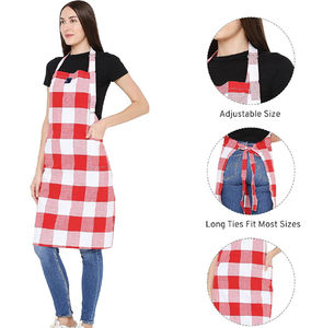 Delantal de Cocina de Algodón Personalizado al Por Mayor con Bolsillos, Delantales para Cocinar y Hornear para el Hogar y Restaurantes, Precio al Por Mayor, Mejores Materiales - Product Image 5