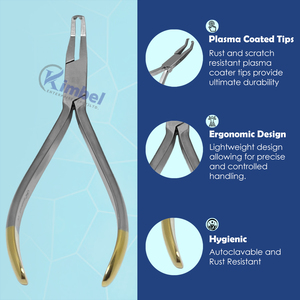 Pince manuelle professionnelle KIMBEL pour enlever les couronnes orthodontiques, instrument chirurgical dentaire en acier inoxydable pour l'extraction de couronnes et de bridges - Product Image 6