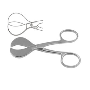 Ciseaux à cordon ombilical en acier inoxydable de haute qualité, ciseaux placentaires, kit d'instruments manuels, chirurgie générale, chirurgical CE RSI - Product Image 1
