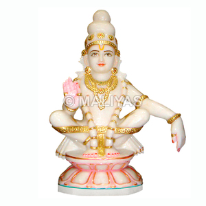 รูปปั้นพระอายาปปะหินอ่อน |   ผู้ผลิตงานแกะสลักหินอ่อนรูปเทพอ้ายาปปะสวามี – มาลียาส - Product Image 1