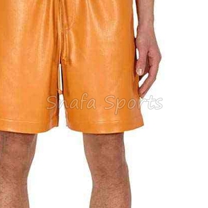 กางเกงขาสั้นหนังสำหรับผู้ชายกางเกงขาสั้นหนังน้ำหนักเบาสำหรับผู้ชายกางเกงขาสั้นหนังสำหรับฤดูร้อน - Product Image 6