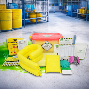 Kit de Derrame Químico de 30 Litros con Caja Transparente para Respuesta a Emergencias de Líquidos Peligrosos Industriales, de Laboratorio, Ácidos y Solventes - Product Image 3