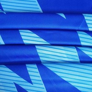 Men Soccer Jersey Blue Geometric Print Sublimated Moisture Wicking Short Sleeve Crew Neck <b>Athletic</b> Fit Adults All Seasons - Product Image 4