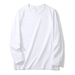 เสื้อยืดแขนยาวผู้ชาย สีเทา คอกลม ทรงปกติ สีพื้น ผ้าฝ้ายถัก ระบายอากาศได้ดี - Product Image 1