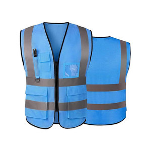 Chaleco de Seguridad Reflectante de Alta Visibilidad para Construcción, con Múltiples Bolsillos, Colorido, Chaleco de Malla - Product Image 1
